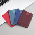 Customize logo Credit Card Holder Purse Bank Visa Id Name Card case Genuine Leather Front Pocket Wallet