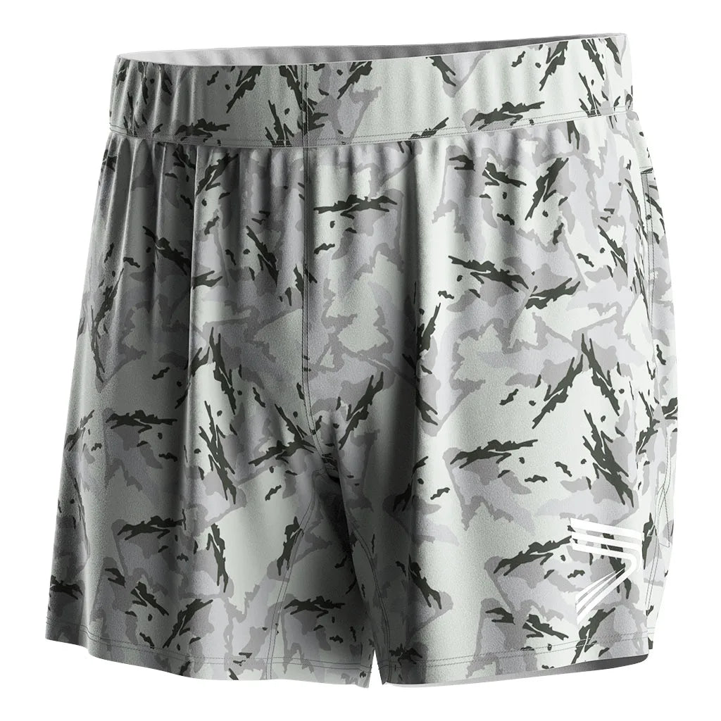 Manufacturer Sublimation Sports Quick Dry Weightlifting Training Elastane Nylon Gym White Training Shorts