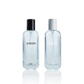 Luxury Frosted Clear Glass Skincare Packaging 50ml 100ml 120ml Cosmetics Containers Glass Lotion Bottle With Pump for Lotions