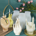 Creative Gesture Candle Silicone Mold Finger Plaster Mold Scented Candle Mold