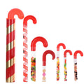 Clear Plastic Candy Cane for Holiday Christmas for Lollipops Sugar Cake Cookies with Topper
