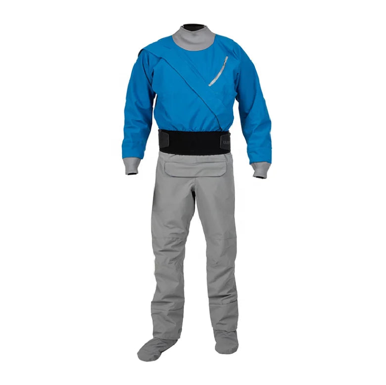 High Quality Professional Kayak Dry Suits Non-Wet Integrated Waterproof for Water Rafting Chest Zip Drysuits Style