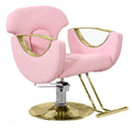 Chinese Factory Head Therapy Bed Chairs Pink Black and Gold Barber Chair