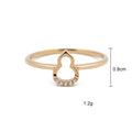 Wholesale Solid Gold Rings AU750 Solid Gold Rings for Women Gold Jewelry 18K Real