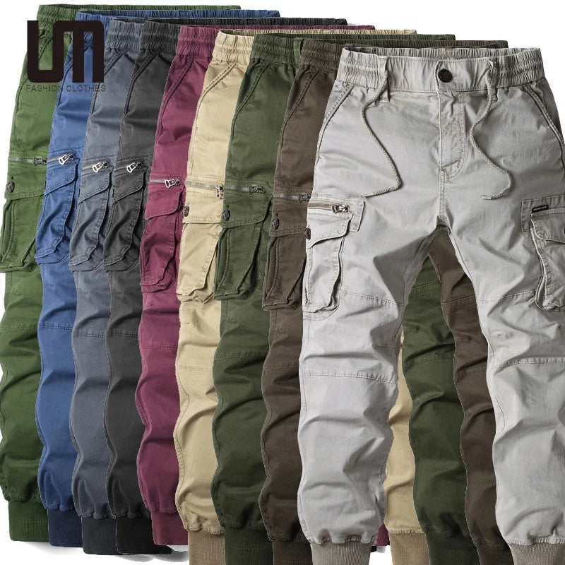Liu Ming Latest Products 2025 Streetwear Jogging Casual Full Length Cargo Pants Plus Size Trousers for Men