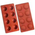 HY 8 Holes Half Sphere Mold Dome Bakeware Set for Cake Decoration