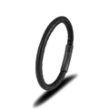 Fashion Wholesale Multiple Colors Jewelry Genuine Leather Rope Bracelet Stainless Steel Jewelry Stylish Charm Bracelet