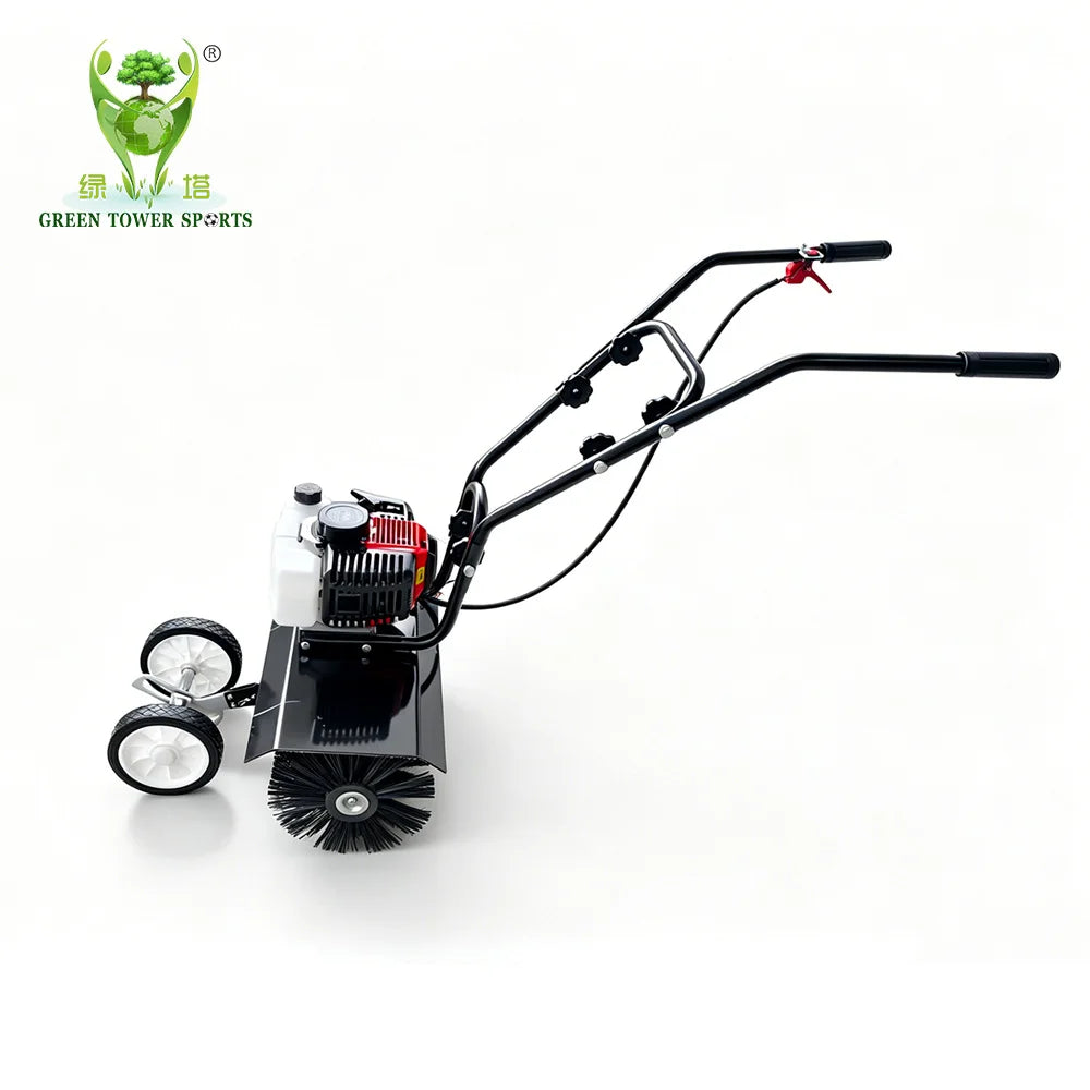 Brushing Machine for Artificial Grass Snow Blower Street Snow Cleaning Machine Small Hand-Push 2 Wheel Snow Sweeper MegaBDM