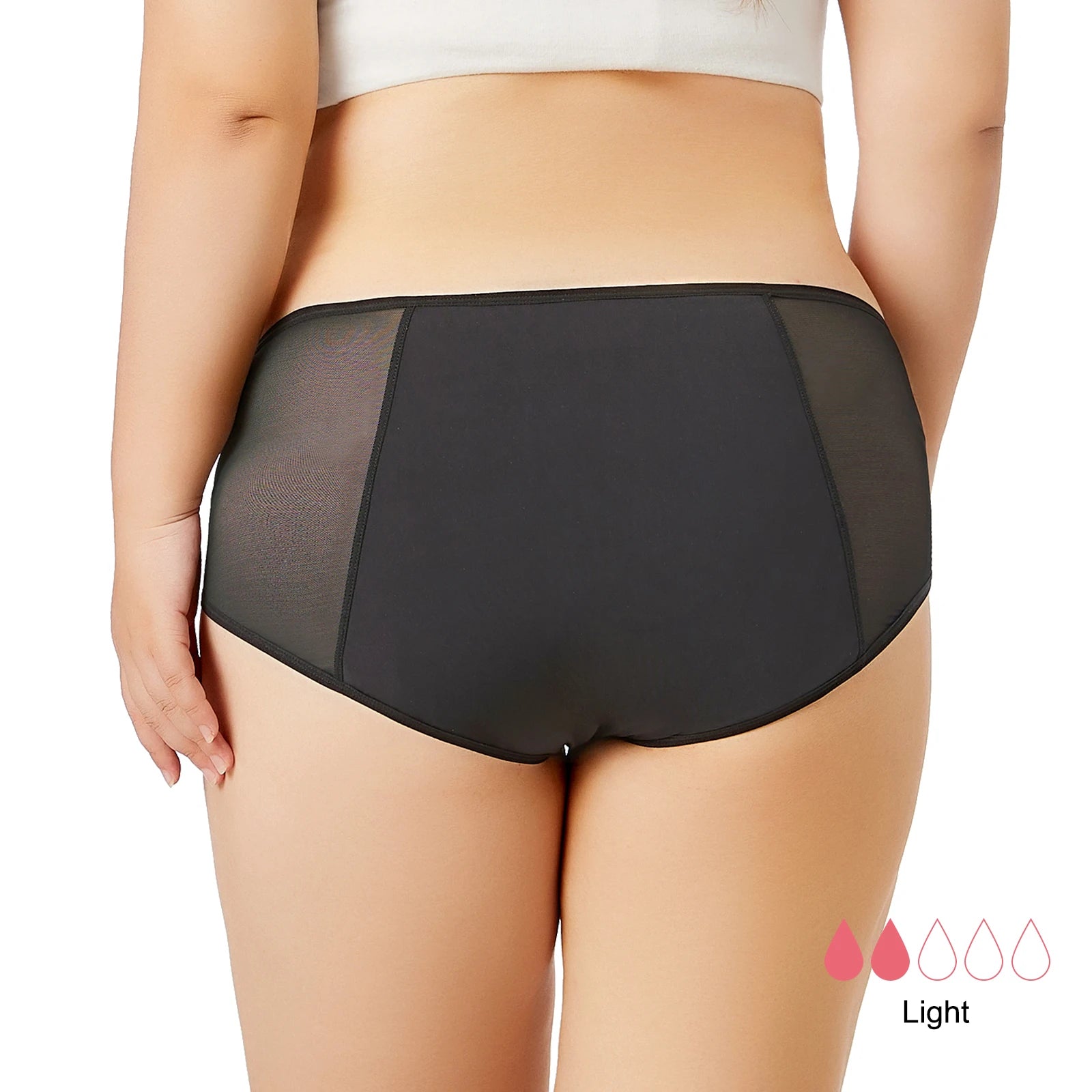 Shanhao Breathable Mesh Medium Period Flow Leakproof Panties Biodegradable Bamboo Cotton Reusable Period Panties