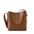 Wholesale Factory Customer Logo Adjustable Strap Large Capacity Women Genuine Leather Lady Bucket Bag
