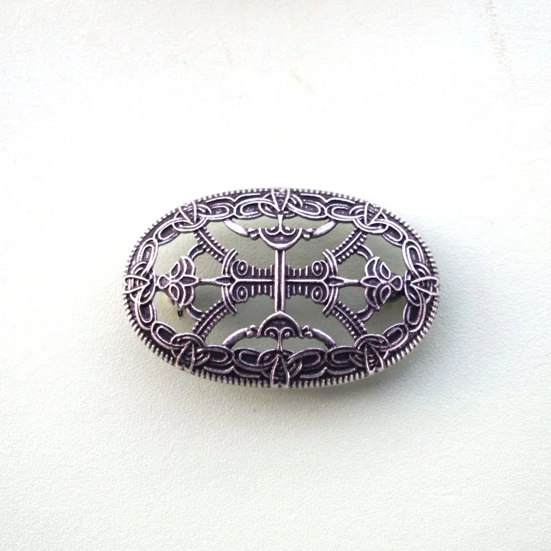 Vikings Amulet 9th Century Odin Fibula Brooches Hollow Out Celt Knot Brooches