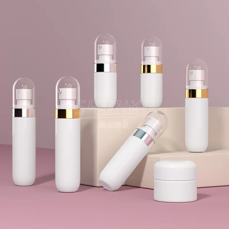 40ml60ml80ml Large Capacity Pressed Shampoo Body Wash Hotel Luxury Travel Cosmetics Plastic Square Bottle