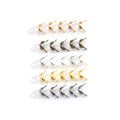 200pcs Knot Covers Clamshell Fold Crimp Beads for Jewelry Making
