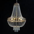 European Wedding Decoration Metal Crystal Bead Curtain Chandelier Lights Wedding Event Layout Stage Decorative Ceiling Lights
