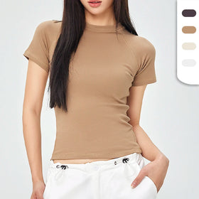 Custom Screen Printing T-shirt 250 Gsm for Ladies' Summer T-shirt Fit Basic Plain Tee Comfortable Woman T-shirt