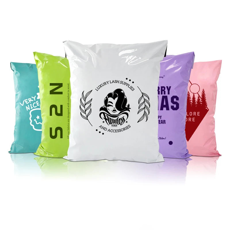 Custom Colorful Plastic Mailing Bag Waterproof Poly Mailer Apparel Logistics Shipping Bags for Clothing Package