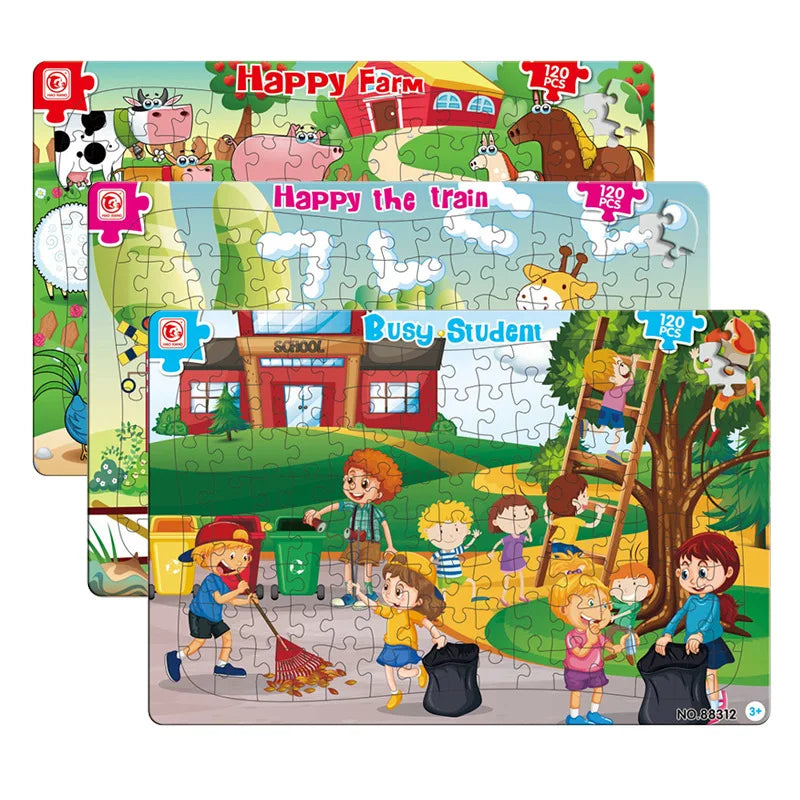 Noah's Ark Jigsaw Puzzle 28 Pieces for Kids Dual Layer Paper Puzzle 2022 New Arrivals