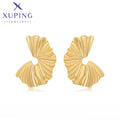 T000963053 XUPING JEWELRY 14K Gold Color Simple Stainless Steel Wholesale Hypoallergenic Indian Flat Back Earings