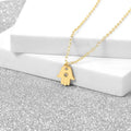 S925 Necklace Anchor Chain 100% 925 Sterling Silver Jewelry Mini Hamsa Hand Pendant Necklace CZ Diamond for Women