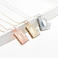 square Shape Charms DIYphoto NecklaceFloating Locket Necklace