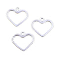 Jewelry Accessories Hollow Lovely Heart 17x19MM Charms Antique Silver Color Pendants Making DIY Handmade Jewelry