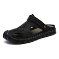 New Summer Sandals Men's Leather Beach Shoes Leather Non-slip Outdoor Breathable Wild Casual Shoes