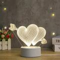 Bedroom Small Led Lamp Base Night Light with Remote 3d 2022 Acrylic Led Cordless Sleeping Kid Battery 30 Eco-friendly CE Modern