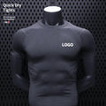 Wholesale Custom logo Blank Elasticity Sport Compression Shirts for Men