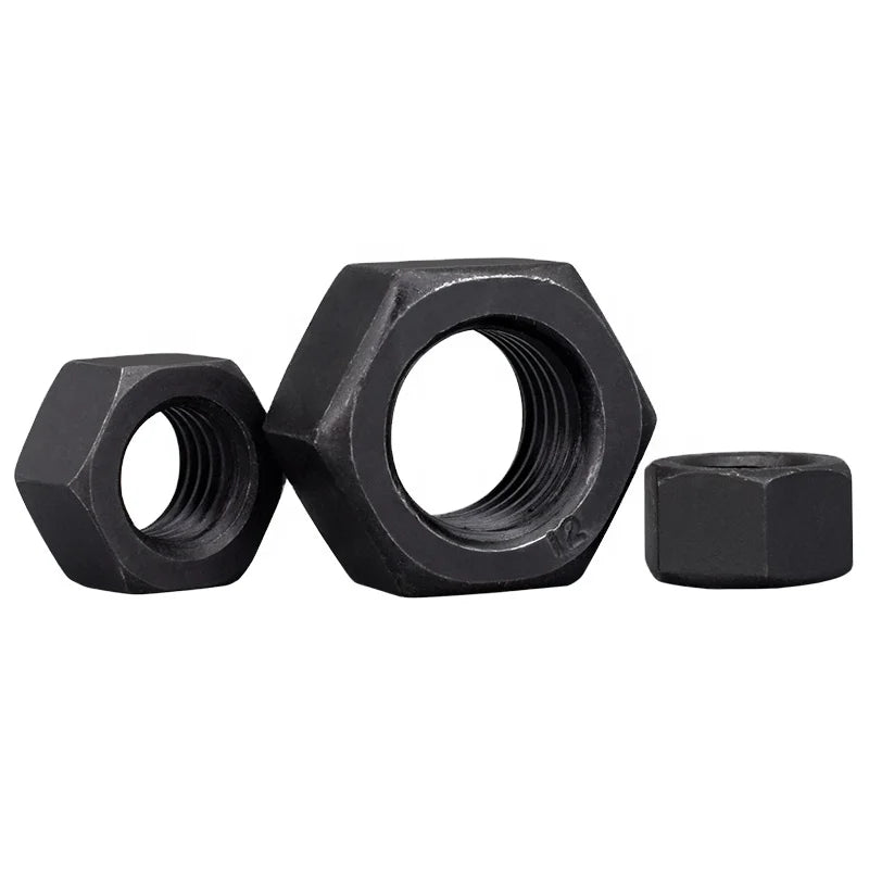 Grade 12.9 Black Hexagonal High Strength Nut Variety Pack M6 M8 M10 M12 M14 M16 M18 M20 M24