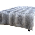 MWFur Fashion Factory Wholesale Queen King Single Luxury Wholeskins Top Quality Rabbit Skin Blankets Throws for Winter