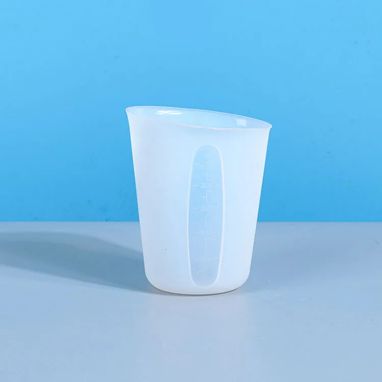 YS 250ML Silicone Measuring Cup Split Cup for DIY Epoxy Resin Jewelry Accessories Making Cake Candy Chocolate Baking Tool