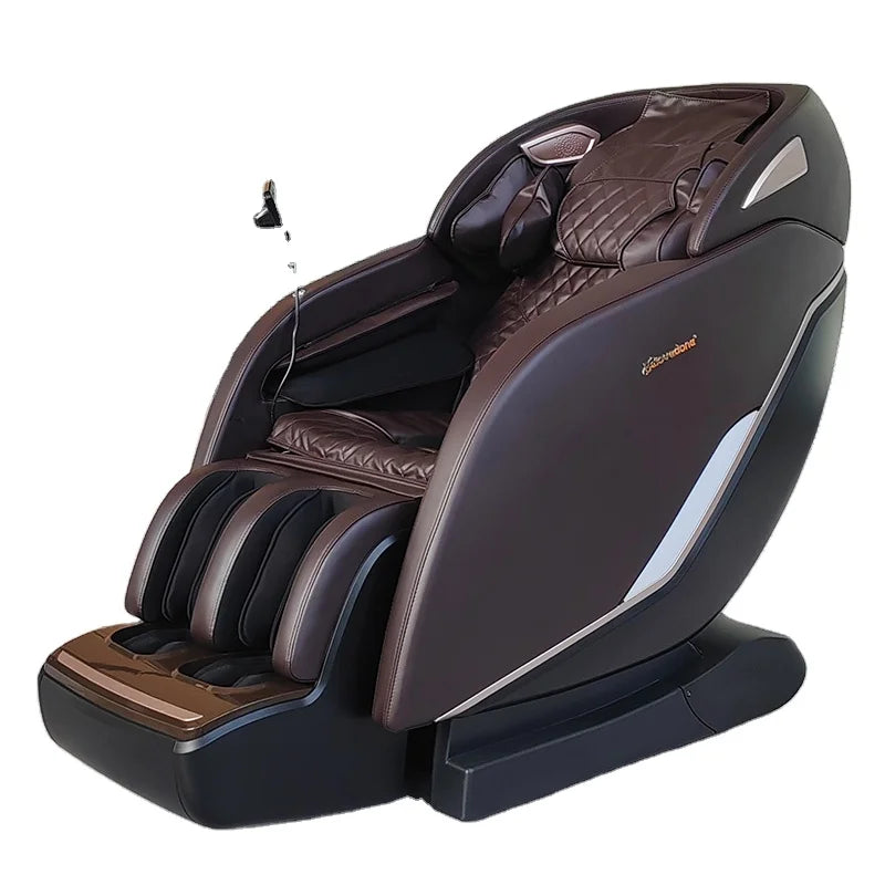 Factory Price New Design Office Massage Chair Half Pu Leather 4D Panorama Zero Gravity Full Body Massage with Timing Control