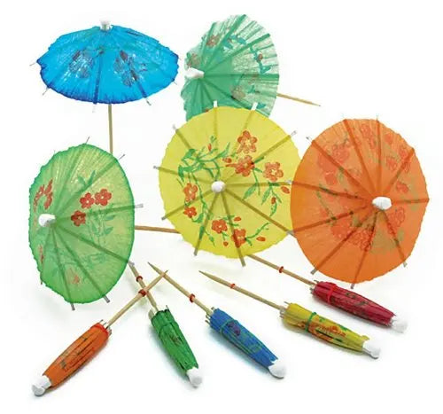 Disposable Biodegradable 10 cm Mini Paper Umbrella Toothpicks Practiced Tool Can Be Customized Printing for Home and Restaurants