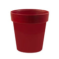 2021 Wholesale Christmas Decorations Colorful Red Plastic Plant Pots Round Flowerpot Garden Home Supplies