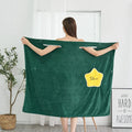 Wholesale Custom OEM Super Soft Microfiber Ladies Women Wearable Towel Bath Towel Bathrobe