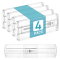 Adjustable Transparent PP Drawer Dividers 4\" High 10.6-17\" Expandable Rectangle Organizers for Clothes Tools Jewelry Storage