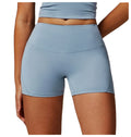 Best Selling Women's High Waist Soft Nylon Yoga Shorts New Arrival Gym Bike Workout Bottom for Summer Skinny Fit Side Pockets