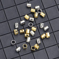 Gold Custom Stainless Steel Zhejiang Pendants Trendy Designer Hollow Tube Letter Charms for Children's Bracelet Necklace Gold