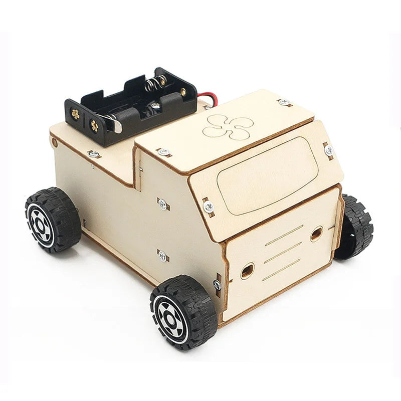 Kids Electric Vacuum Cleaner Puzzle Model Science Physics STEM Experiment Kit DIY Handmade Assembled Sweeper Garbage Truck Toys