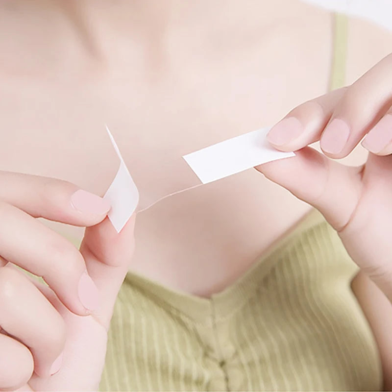 Transparent Double-sided Tape with Cutter Fix Collar Waterproof Invisible Tape