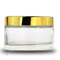 Wholesale 200g High Quality Clear Frosted Cosmetic Glass Cream Jars with Lid