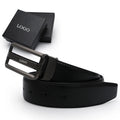 For Custom Genuine Cow Hide Leather Belt for Men Casual Luxury Alloy Buckle Handmade Black for L2453 3.4cm 100-125cm