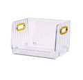 Open Plastic Storage Bins Clear Pantry Organizer Box Bin Containers for Organizing Kitchen Fridge Food Snack Pantry Cabinet