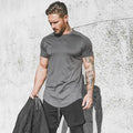 Mens Short Sleeved Athletic Quick Dry Polyester Sports Causal Cool Feeling Running Training Wear Moisture Wicking t Shirt