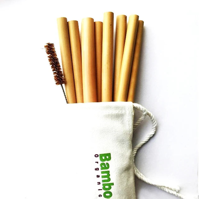 Natural bamboo drinking straw eco-friendly bamboo reusable straws 2023 hot selling products