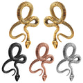 Evorte 316L Stainless Steel Punk Style Snake Animal Shape Plug & Tunnel Ear Weights Hangers Earrings Wedding Gift