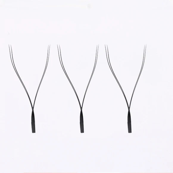 Wholesale Super Black Mink 2D Y Shape Crisscross Lashes Extensions 0.05 0.07 YY Eyelashes