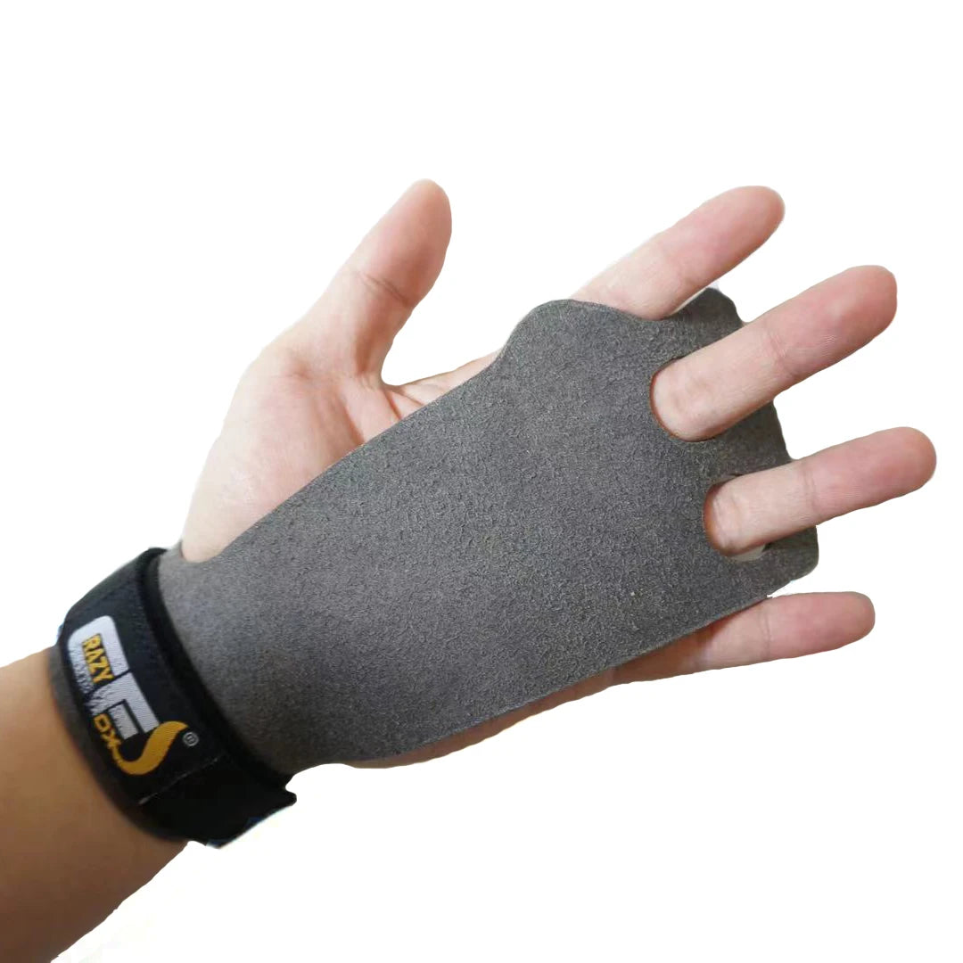 2 Hole Hand Grips Gym Fitness Carbon Cross Fit Gymnastics Hand Grips Microfiber Leather Cow Leather