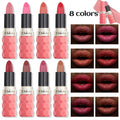 Wholesale 8-Color Matte Lipstick with Non-Stick Cap New Design Long-Lasting Waterproof and Moisturizing Lipstick Fashion Style