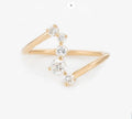 LOZRUNVE 925 Sterling Silver Boho Jewelry China Top Quality Cubic Zirconia 18k Gold Plated Ring